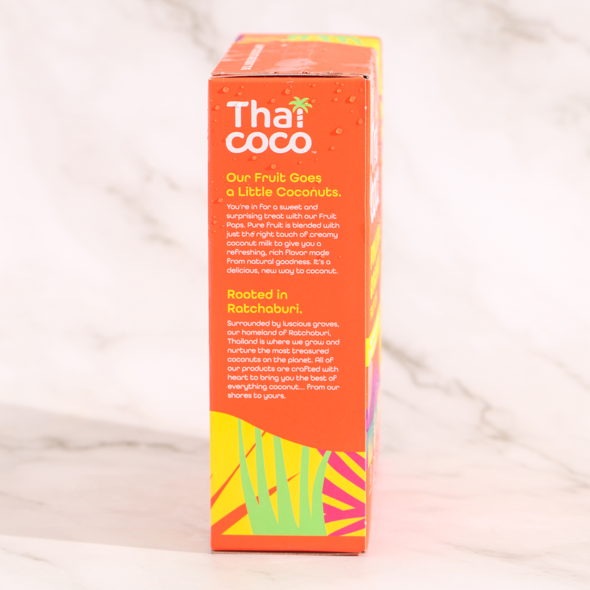 Frozen Pineapple Coconut Pops - Thai Coco
